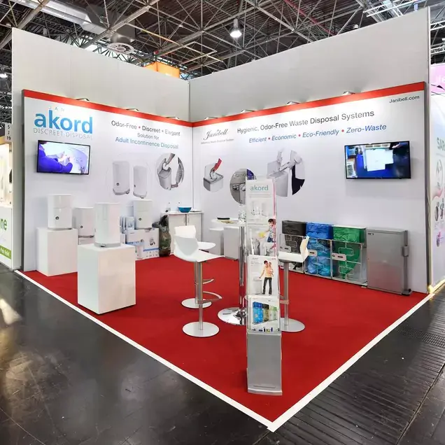 trade show booth for Medica