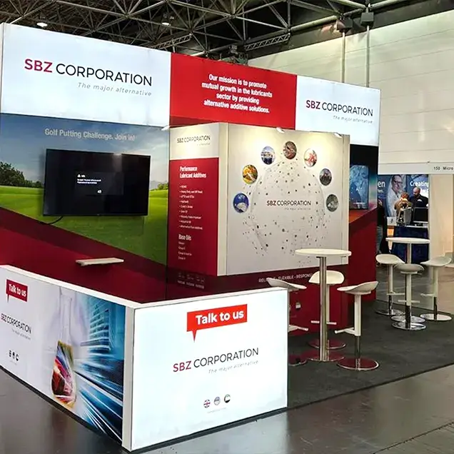 trade show booth for Lubricant Expo, Dusseldorf