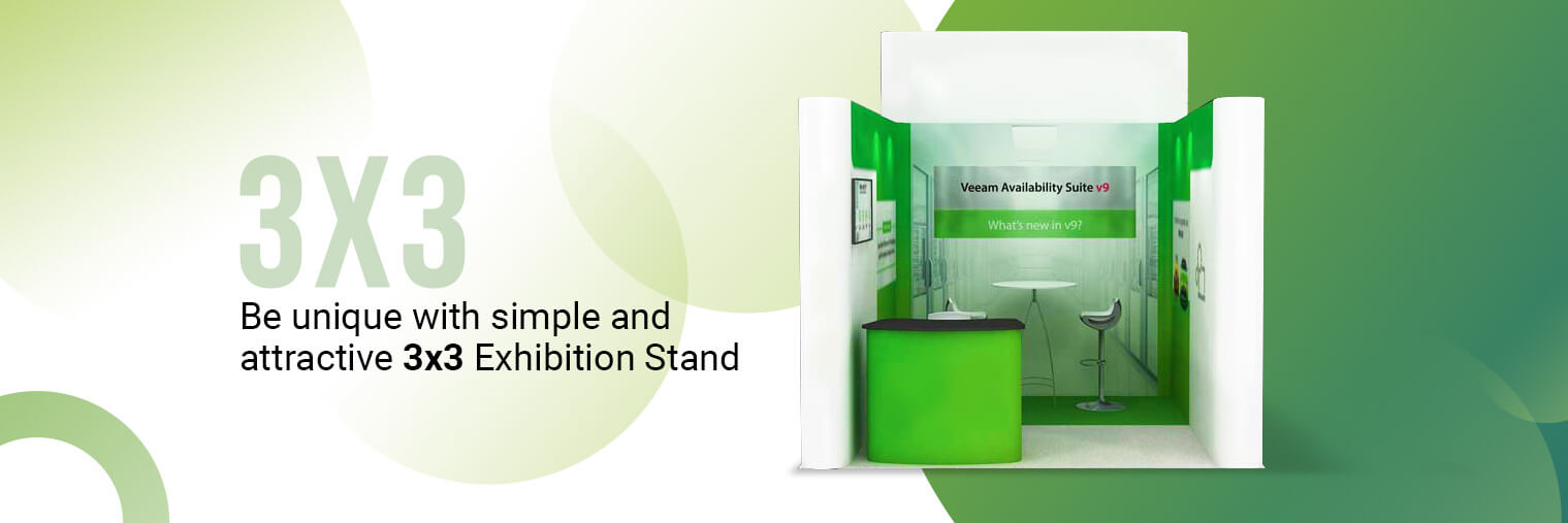 3x3 exhibition stand