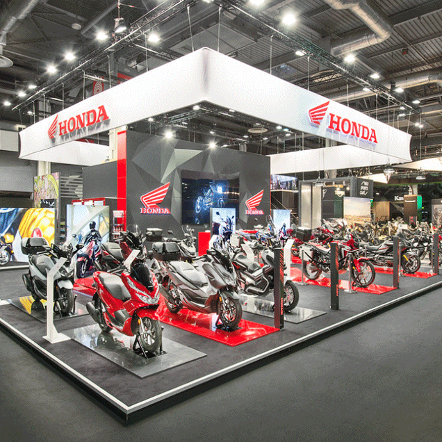 Trade Show Booth for Honda - Japan at Mondial de lauto Paris, France
