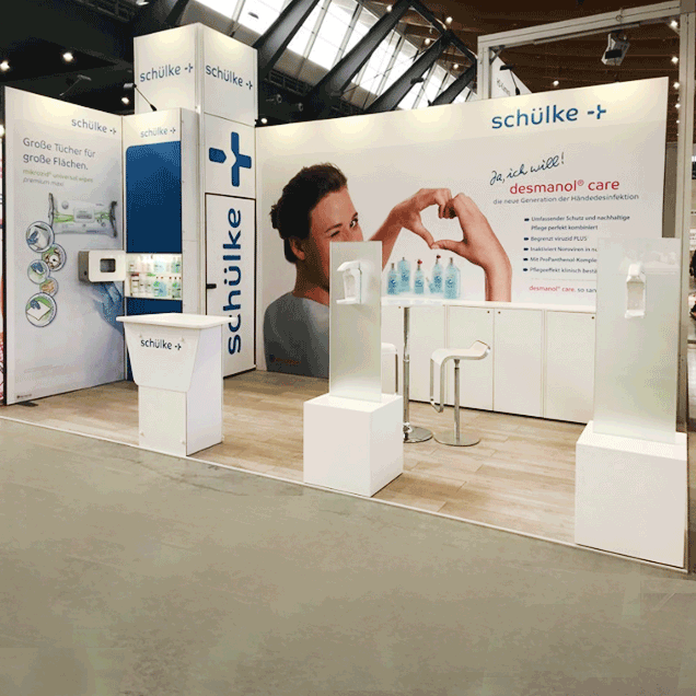 Trade Show Booth for schulke, Germany at Fachdental, Stuttgart