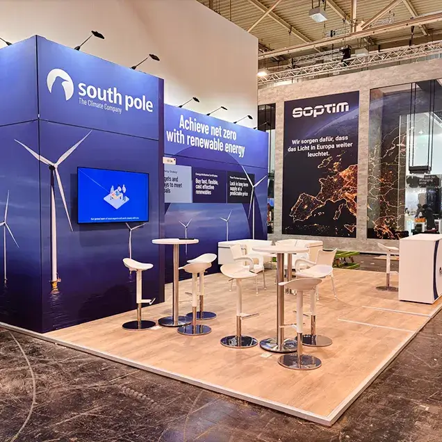 trade show booth for E-World, Essen