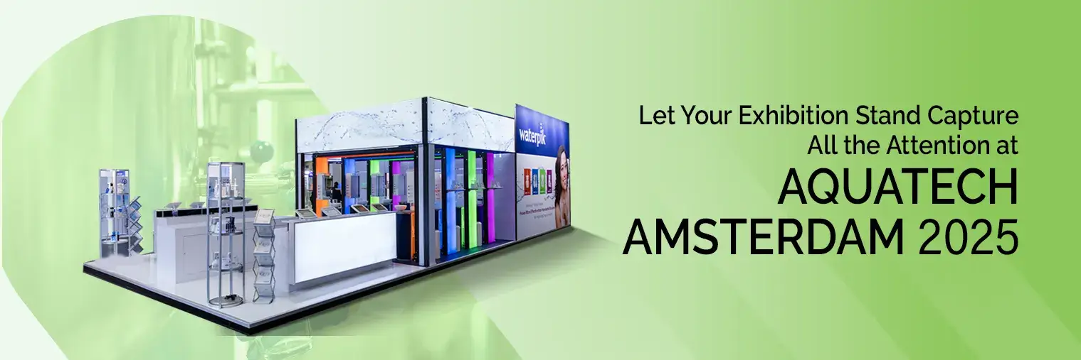 exhibition stand builders for Aquatech Amsterdam 2025