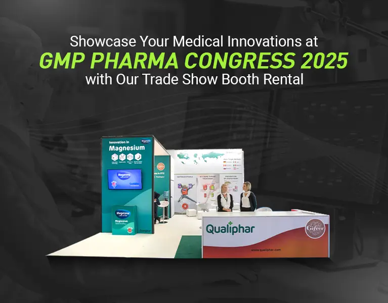 exhibition stand builders for GMP Pharma Congress 2025